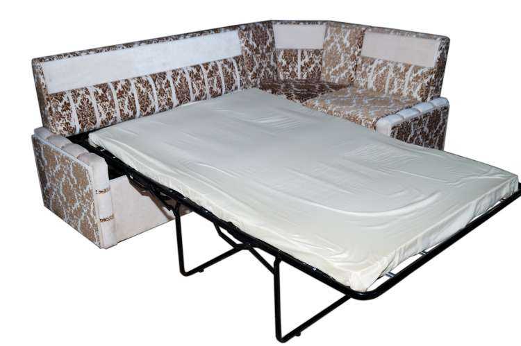 Раскладные диваны на кухню: угловые модели со спальным местом, особенности трансформера «французская раскладушка»