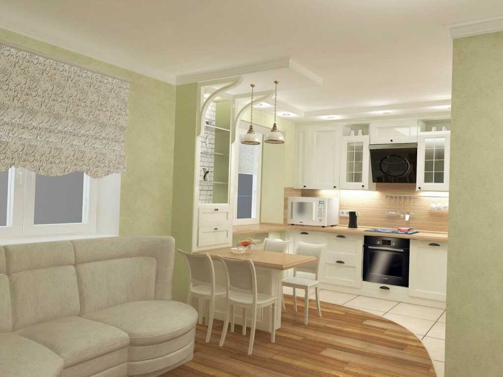 Планировка гостиной совмещенной с кухней: варианты расстановки мебели