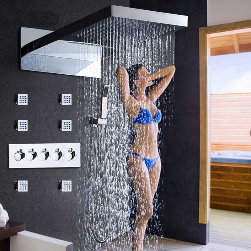 Тропический душ (39 фото): функция «дождь» с подсветкой для душевой кабины, смесители hansgrohe для ванной, установка и устранение неисправностей своими руками