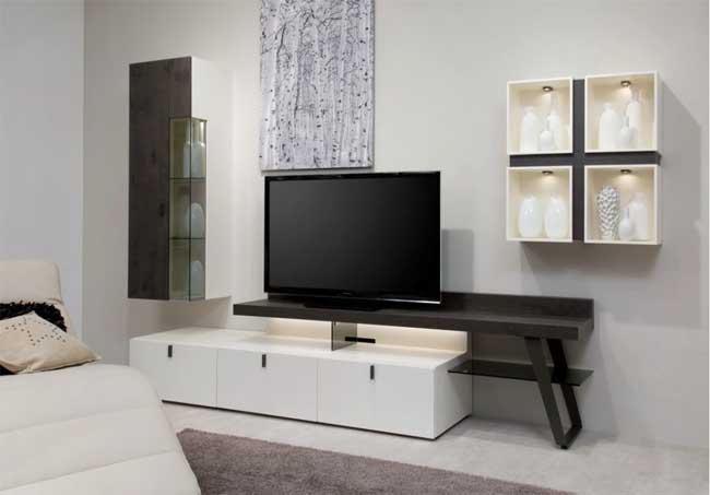 Мебель в гостиную под телевизор: виды, производители и советы по выбору