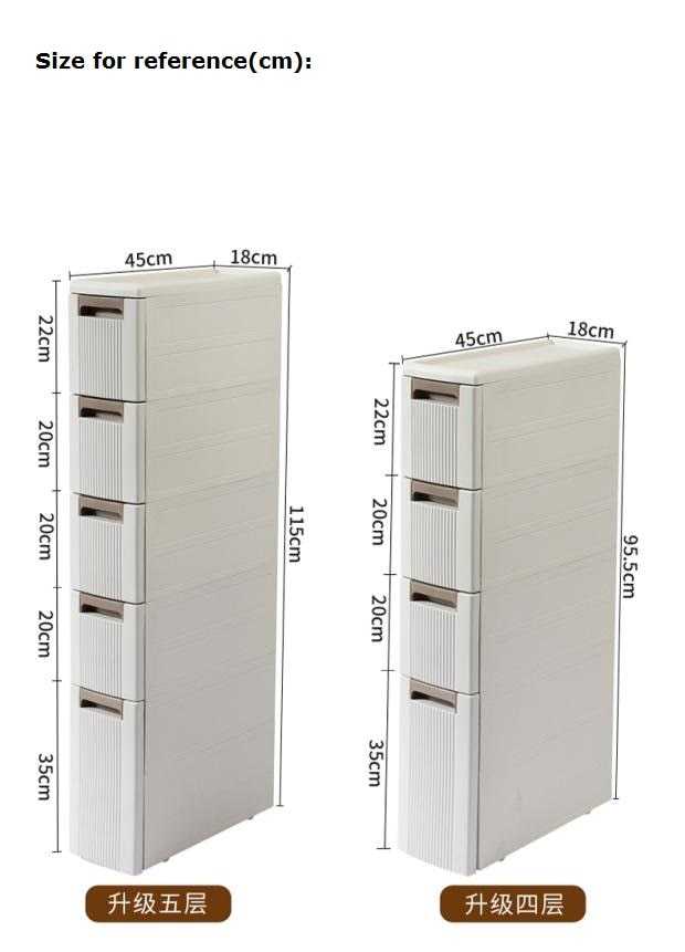 Узкие корзины для белья: высокие изделия шириной 15 и 20 см в узкий стеллаж для ванной комнаты