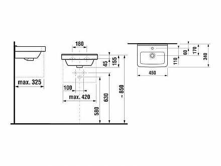 Раковина jika: модели lyra, zeta иtigo 100, умывальник размером 55 см для ванной комнаты, конструкции cubito и mio