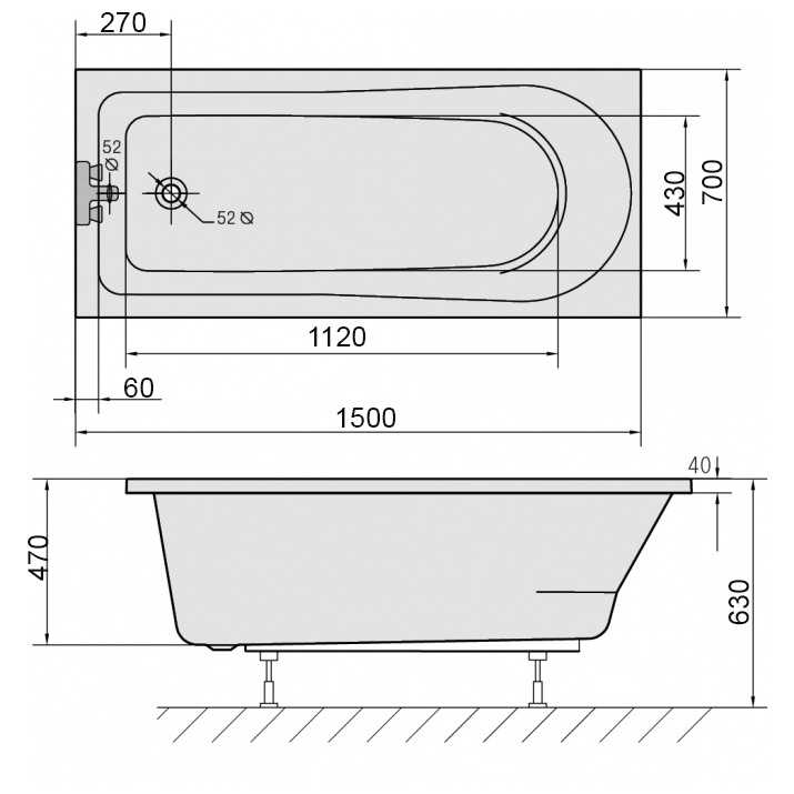 Круглая ванна: большая встраиваемая диаметром 180 см, модели из бетона размером 160 см