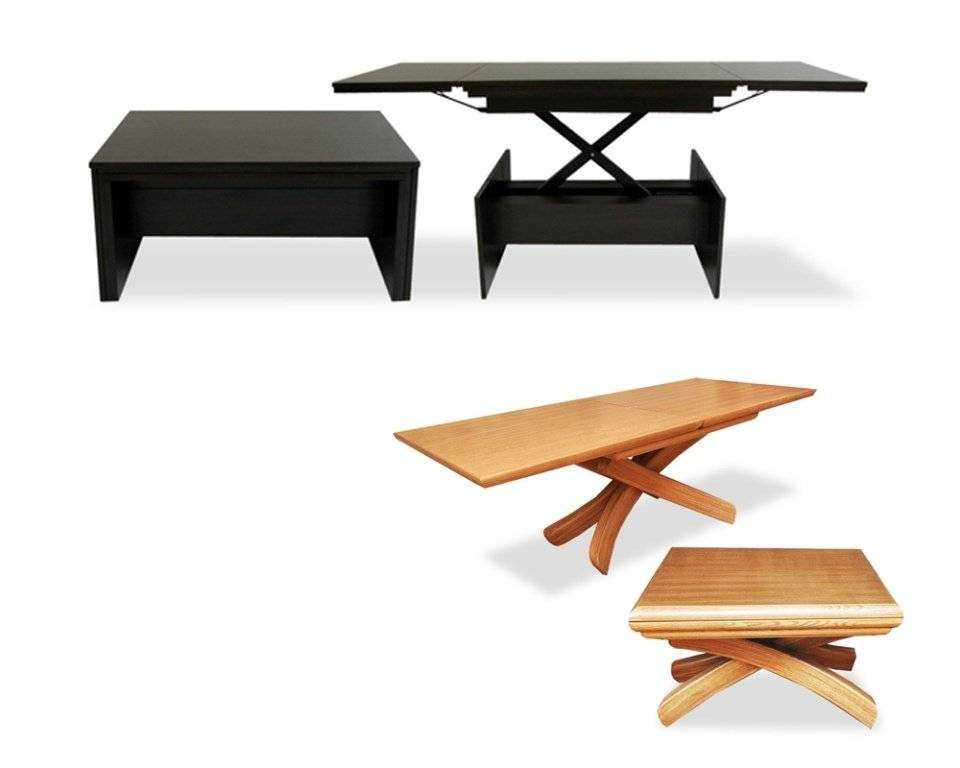 Складной стол для гостиной: раскладной трансформер, раздвижной и недорогой, овальный обеденный стол, фото мебели