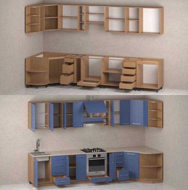 Модульные угловые кухни: какие размеры бывают у угловых кухонных модулей Как подобрать правильные размеры шкафчиков для своей кухни Преимущества и недостатки модульной мебели.
