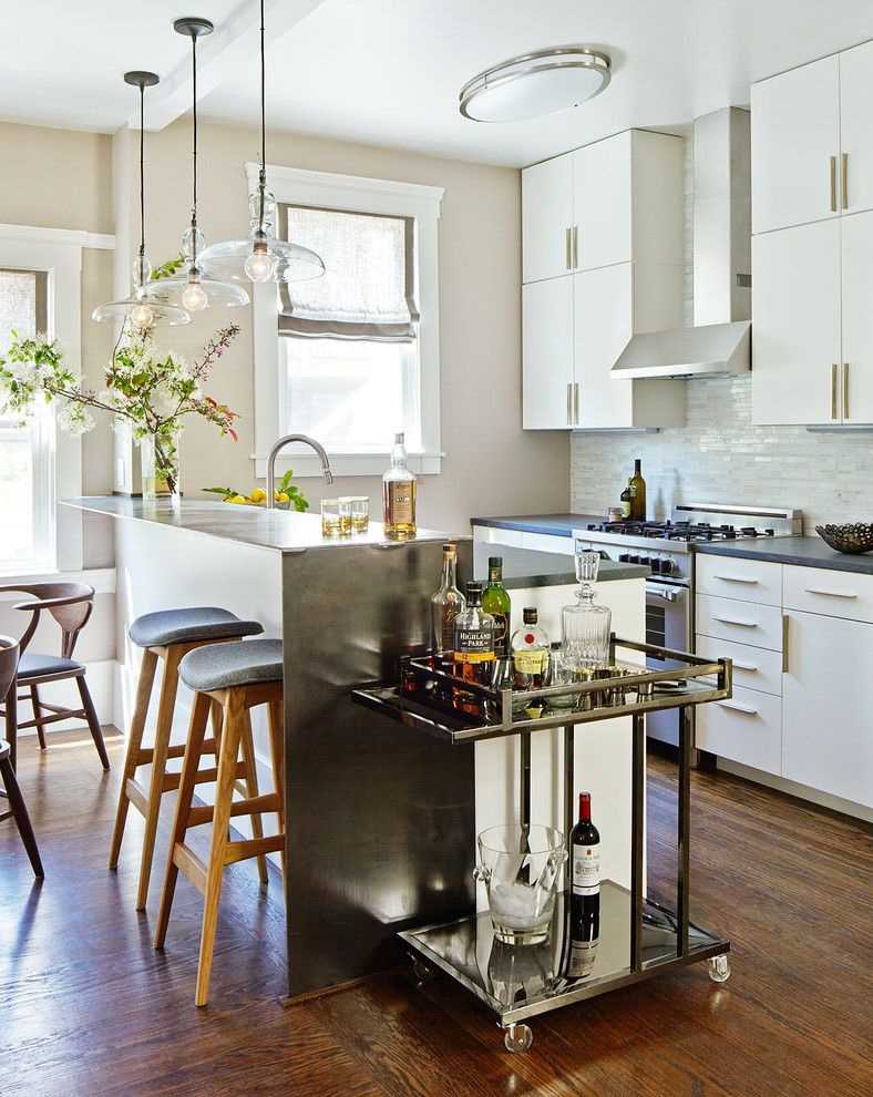 Дизайн кухни-студии с барной стойкой (58 фото): интерьер квартиры с барной стойкой