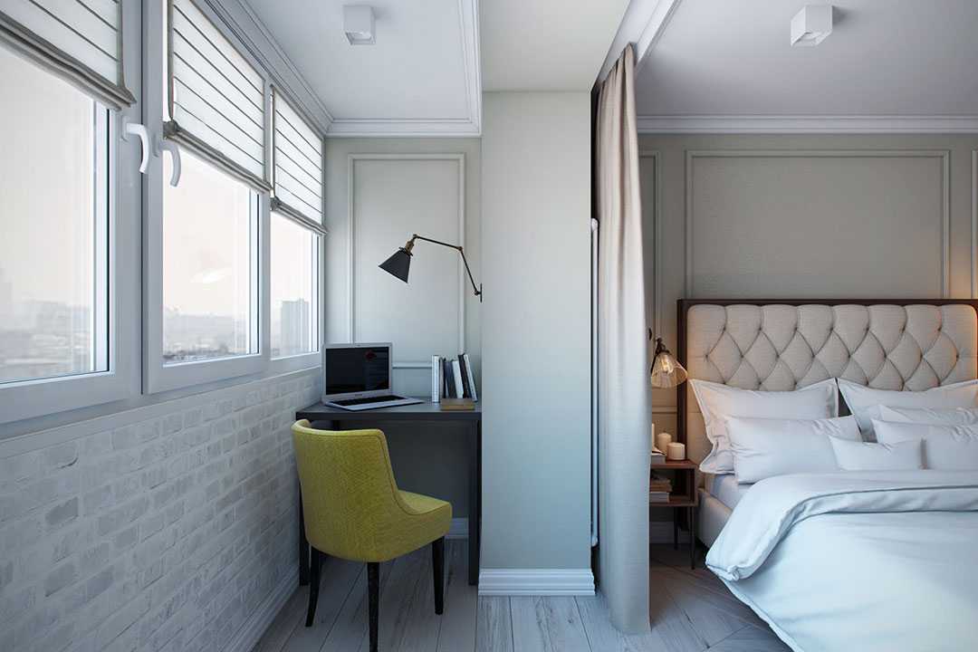 Дизайн лоджии, совмещенной с комнатой (48 фото): как сделать объединение комнаты с выходом на лоджию, интерьер