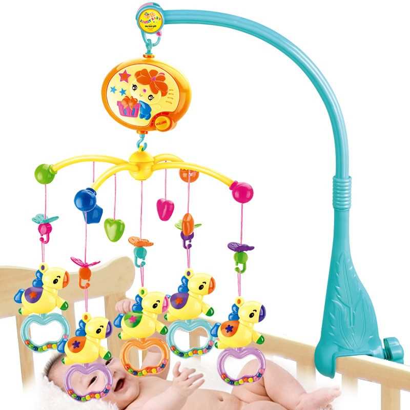 Игрушки и погремушки на кроватку для новорожденных (36 фото): детские музыкальные модели на бортики, мобиле на кровать