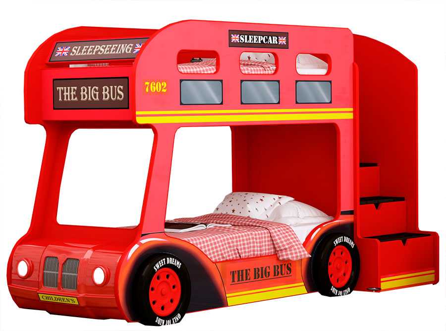 Выбираем для детской двухъярусную кровать-автобус