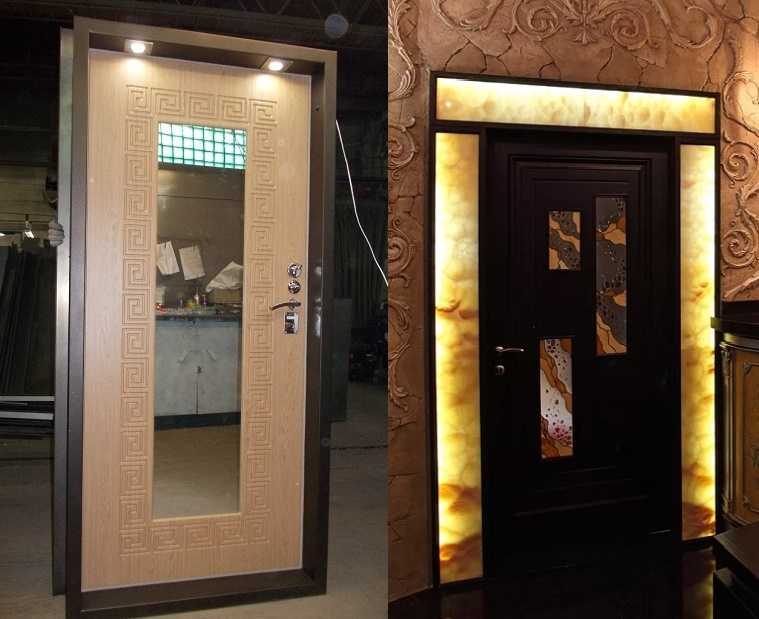 Металлические двери с зеркалом внутри: делаем красивым и функциональным вход в дом