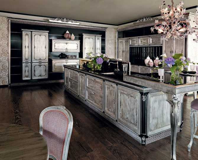 Кухни в стиле барокко: фото стильных интерьеров, рококо в кухонном дизайне