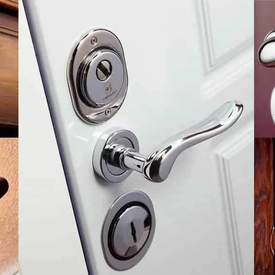 Разновидности дверных ручек для входных металлических дверей
