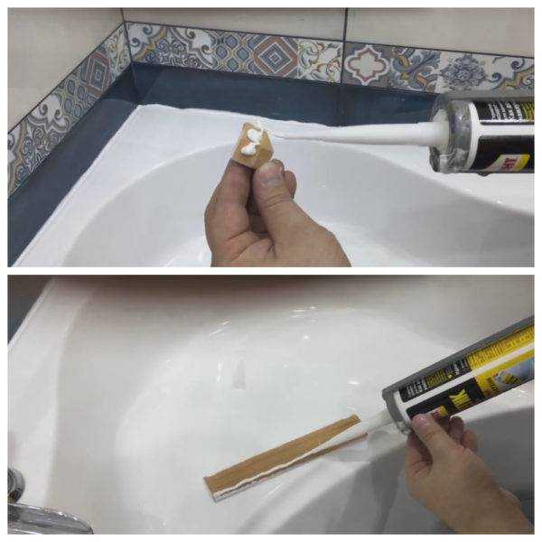 Как приклеить уголок в ванной от протекания: 4 способа