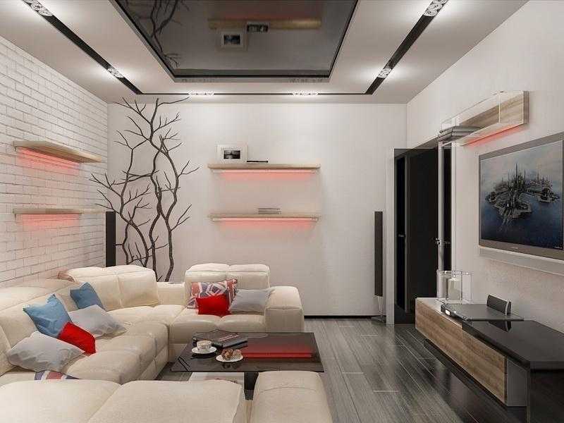 Дизайн комнаты (72 фото): проект интерьера помещения площадью 12 и 16 кв. м, современные идеи-2021 ремонта кабинета в квартире