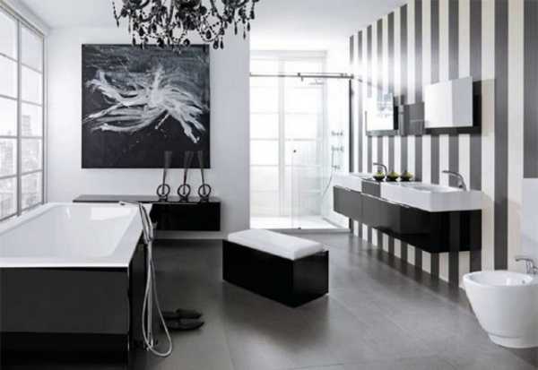 Черная ванная — оптимальные сочетания в интерьере и правила использования черного цвета в дизайне ванной комнаты (105 фото)