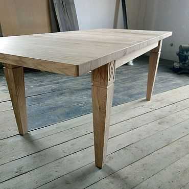 Красивые кухонные деревянные столы (25 фото + цены)