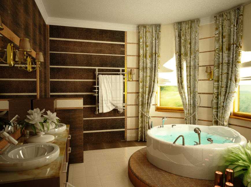 Стены в ванной: какой декор выбрать и как стильно украсить (65 фото)
