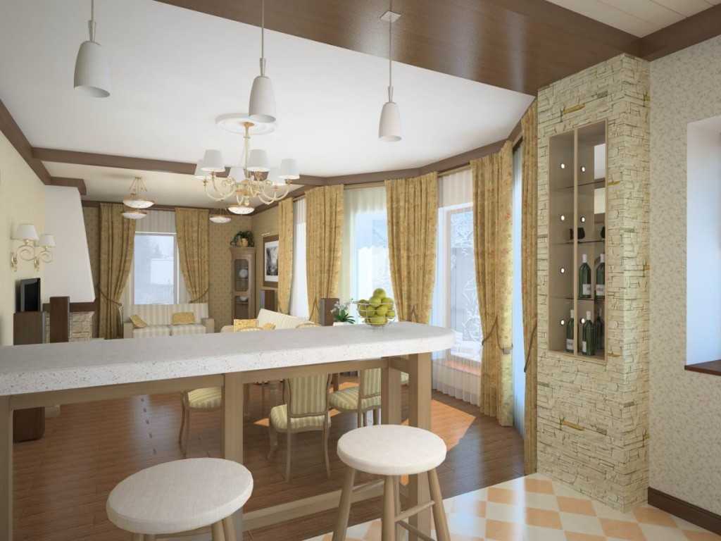 Кухня-гостиная в частном доме: 40 фото, идеи дизайна
