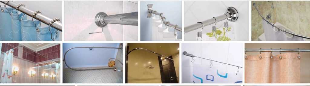 Штанга для шторы в ванной: обзор конструкций карнизов + монтажные инструкции