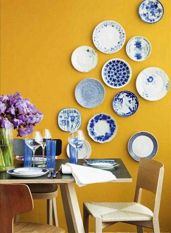 Тарелки на стену – идеи красивого украшения. 90 фото оригинального декора