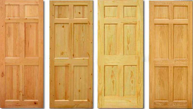 Двери из массива сосны (56 фото): межкомнатные деревянные неокрашенные филенчатые модели, отзывы