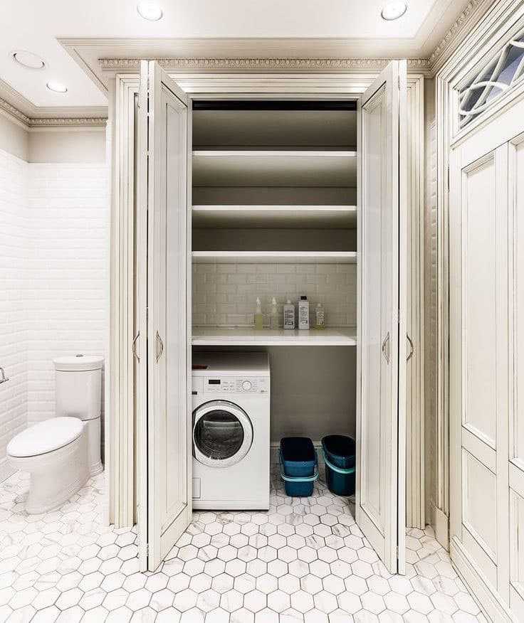 Шкаф в ванную (131 фото): встроенный шкафчик в ванную комнату, встраиваемая конструкция - изделие над стиральной машиной, шкаф-зеркало подсветкой из ikea