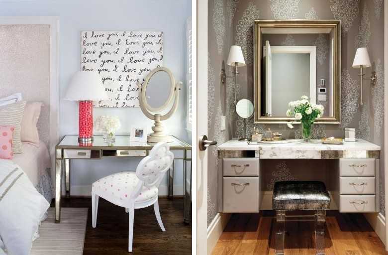 Туалетный столик в спальню: 100 фото красивых идей в дизайне интерьера