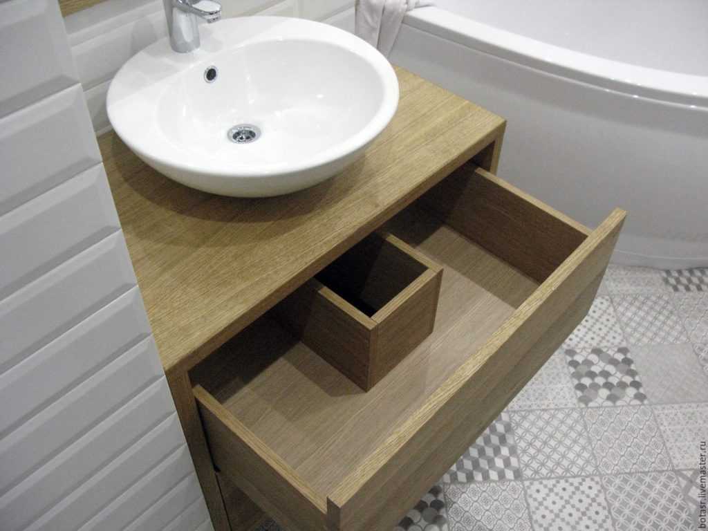 Столешница для ванной комнаты под раковину: выбор и монтаж