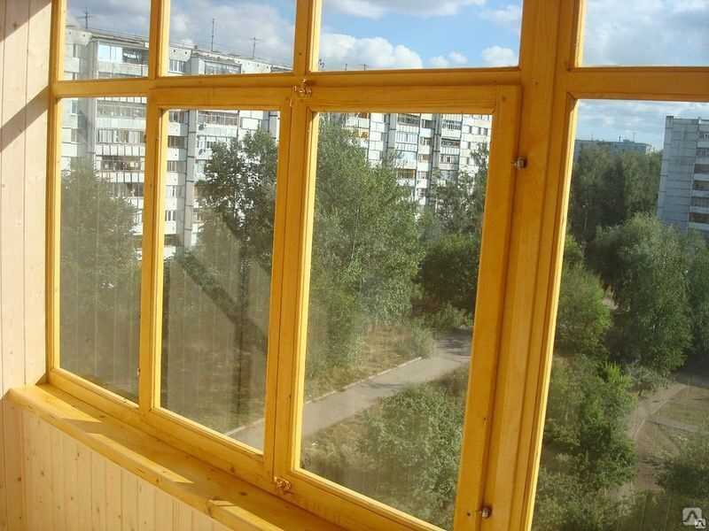 Остекление балкона деревом: остекление деревянными рамами в доме