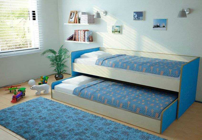 Как выбрать выдвижную кровать для двоих детей