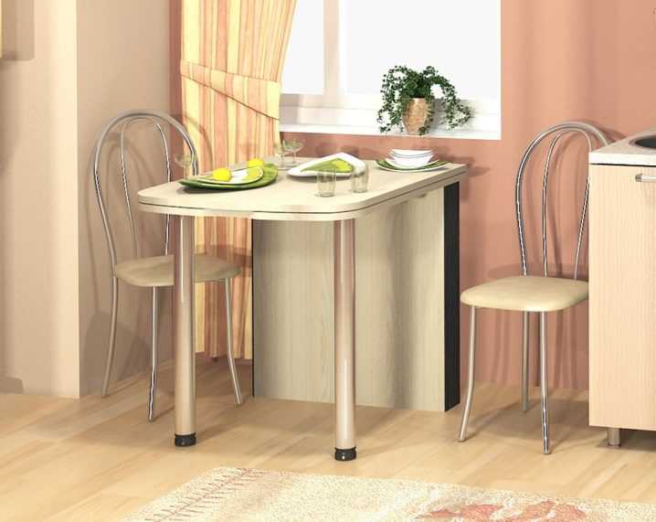 Обеденный стол для маленькой кухни: виды, дизайн, формы, расположение в комнате