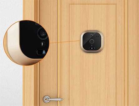 Беспроводной видеоглазок на дверь с видеонаблюдением: камера для металлической входной конструкции