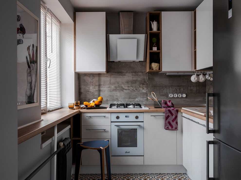 Планировка кухни 9 кв. м. с холодильником (63 фото): проект дизайна маленькой кухни в интерьере