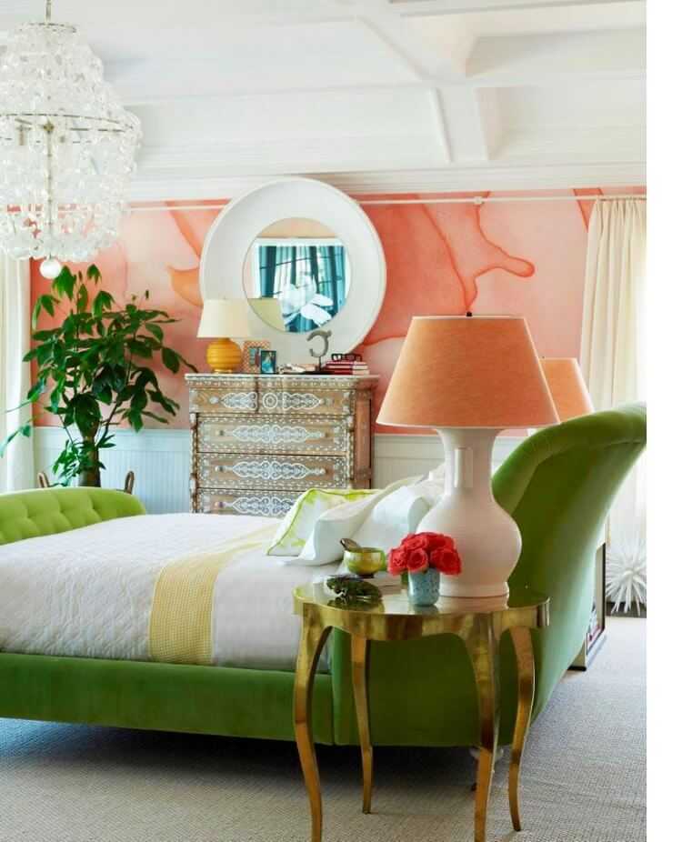 Зеленый цвет в интерьере: лучшие сочетания и правила отделки комнат