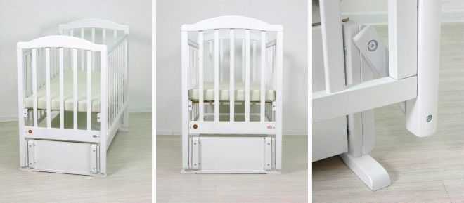 Кроватка с маятниковым механизмом для новорожденного (62 фото): детская кровать и схема сборки