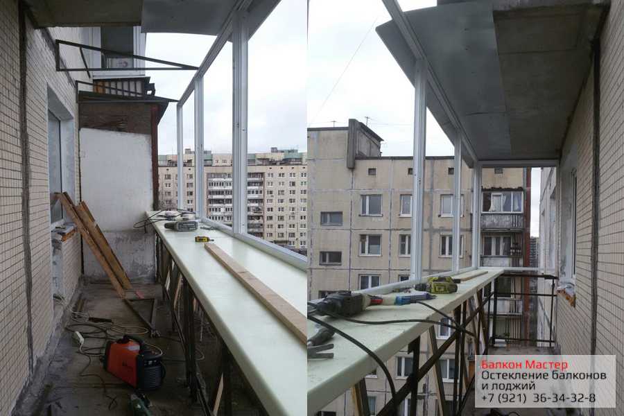 Балкон с выносом: технологии, застекление, утепление, отделка