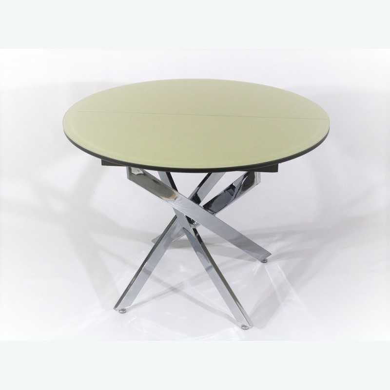 Круглые раздвижные столы: белый полукруглый столик на одной ножке для гостиной с размерами 70 и 80, 90 и 120 см