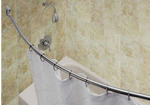 Держатель или палка для шторы в ванную: их виды и особенности