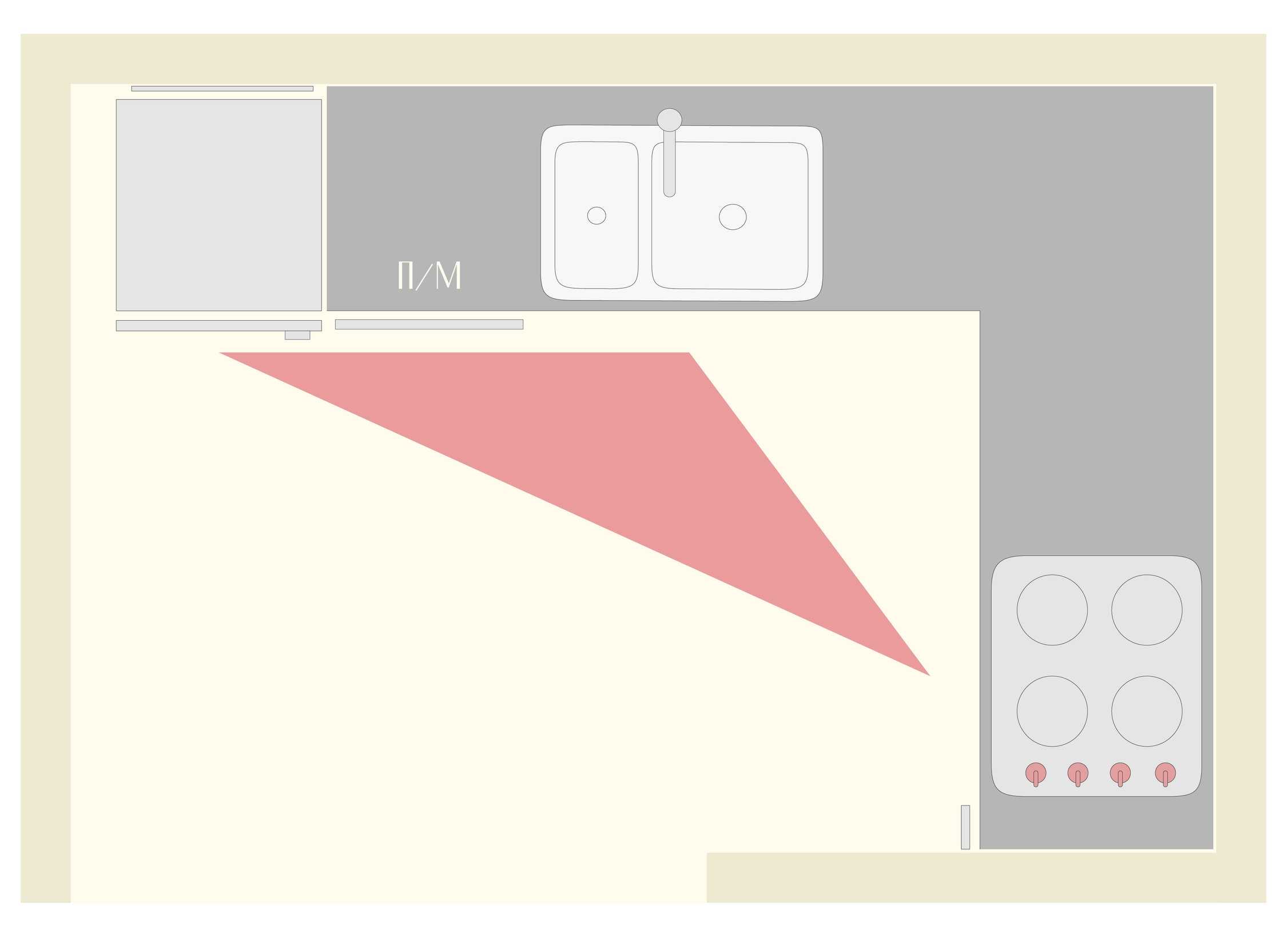Рабочий треугольник на кухне (34 фото): что это такое и как правильно его расставить? особенности планировки кухонной зоны золотого треугольника
