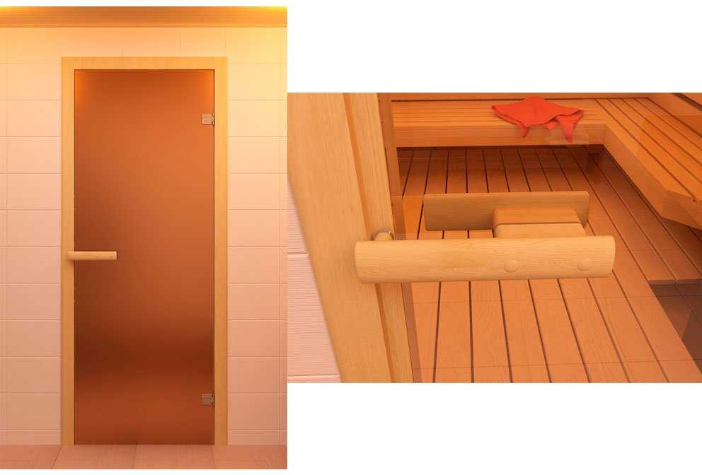 Стеклянные двери для сауны и бани - основные размеры, виды и советы по выбору