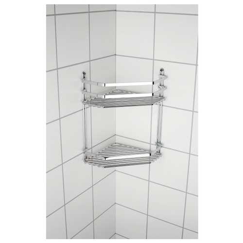 Полки для ванной комнаты из нержавеющей стали: настенные 3-х секционные железные изделия, металлические полочки из нержавейки