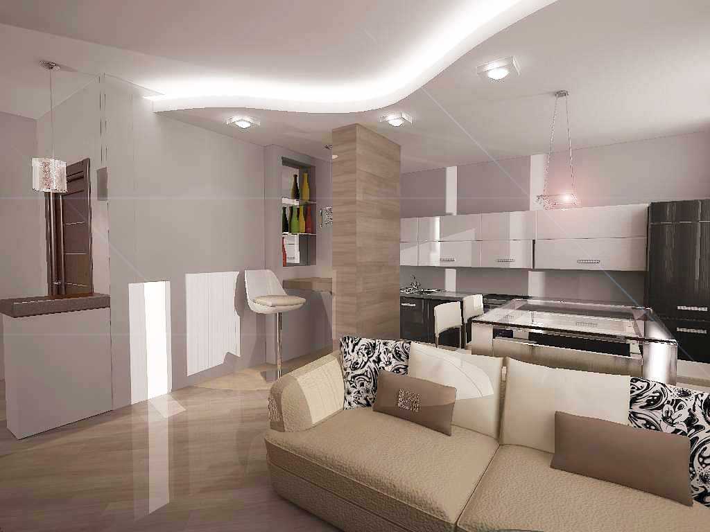 Кухня-гостиная 17 кв. м (50 фото): дизайн и планировка помещения размером 17 метров