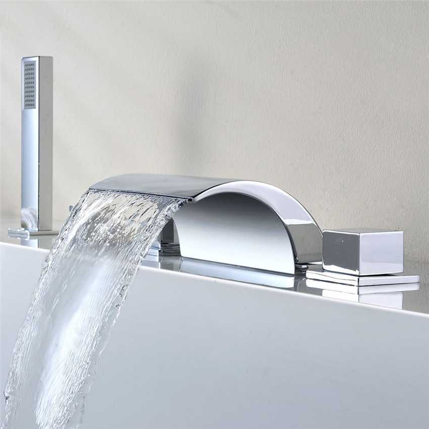 Смеситель-водопад: видео-инструкция по выбору своими руками, особенности изделий для раковины, для ванной, с подсветкой, цена, фото