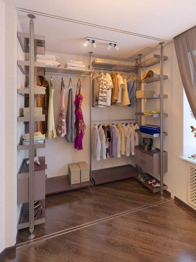 Оформление гардеробной комнаты размером 4 кв м, фото вариантов