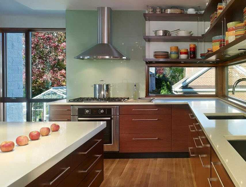 Идеи дизайна кухни, совмещенной с балконом: 82 фото с комбинированными вариантами