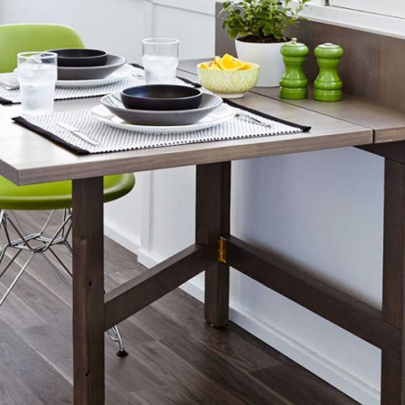 Как выбрать стол для маленькой кухни / модели и размещение.