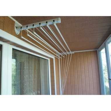 Потолочная сушилка на балкон для белья (33 фото): "лиана" электрическая бельевая, её длина, как установить своими руками, виды и отзывы