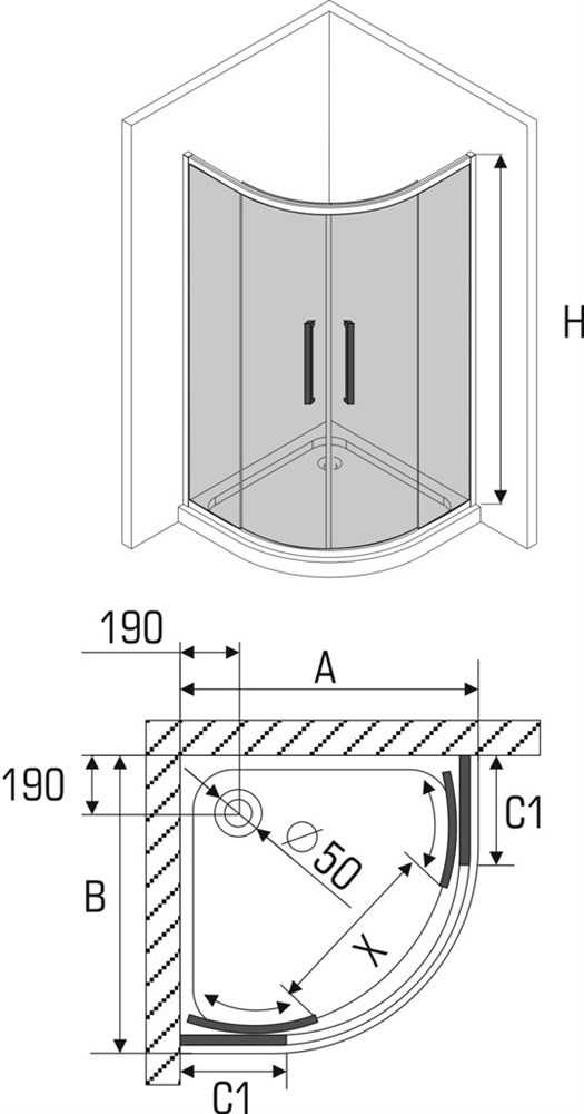 Типовые размеры душевых кабин: стандартные и нестандартные размеры изделий