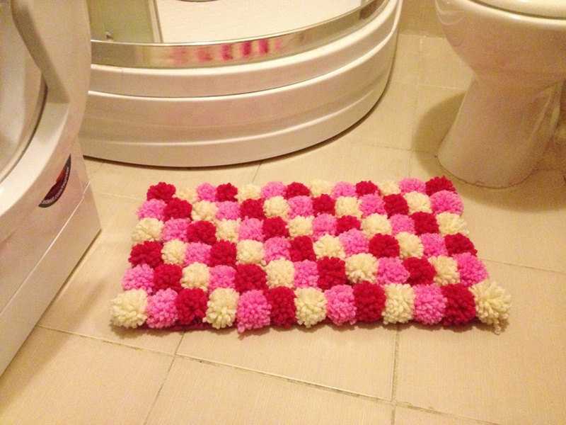 Изготовление коврика из полотенец