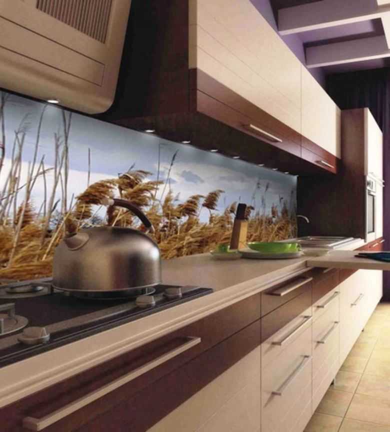 Скинали — беспроигрышный вариант добавить уникальности интерьеру: фото интересных стеклянных фартуков для кухни